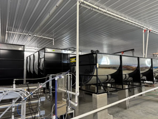 Reverse Osmosis and Stainless Tanks during the sugarshack buildout