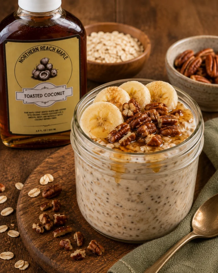 Coconut Maple Overnight Oats