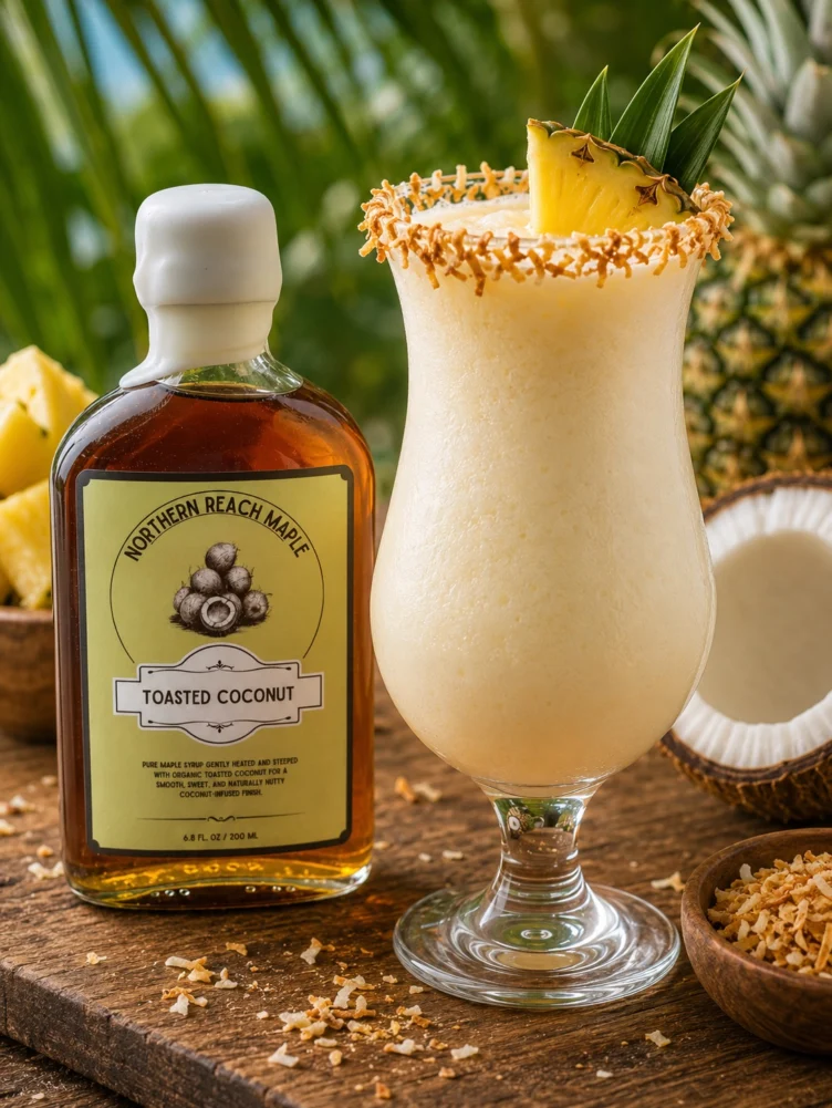 Maple Toasted Coconut Pina colada